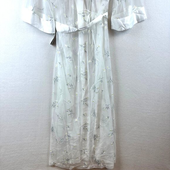 INC International Concepts Womens Small Festival Fairy Floral Mesh Duster Kimono - Picture 10 of 11